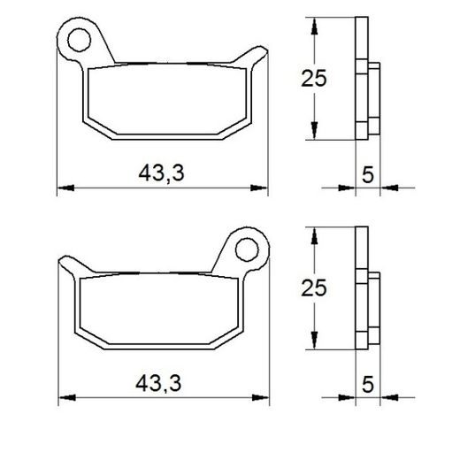 Zavorne obloge ACCOSSATO AGPA159 OR