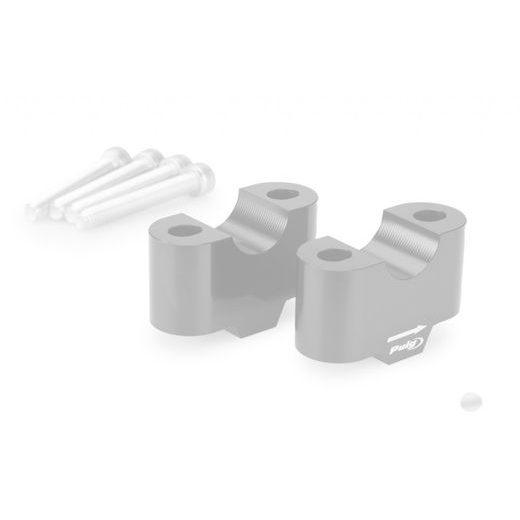 Risers PUIG 21810P srebrna height 30mm, d 22mm