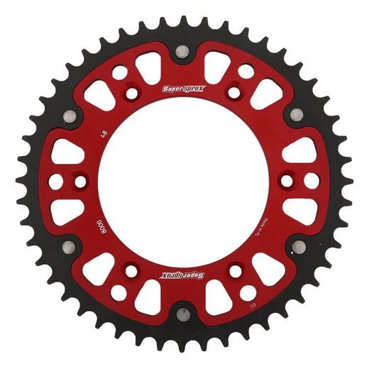 Rear sprocket SUPERSPROX STEALTH RST-8000:48-RED rdeč 48T, 520