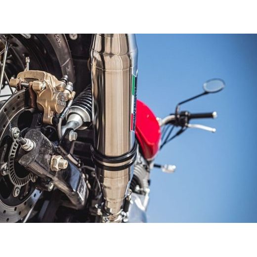 Dual slip-on exhaust GPR DEEPTONE T.82.DE Brushed Stainless steel