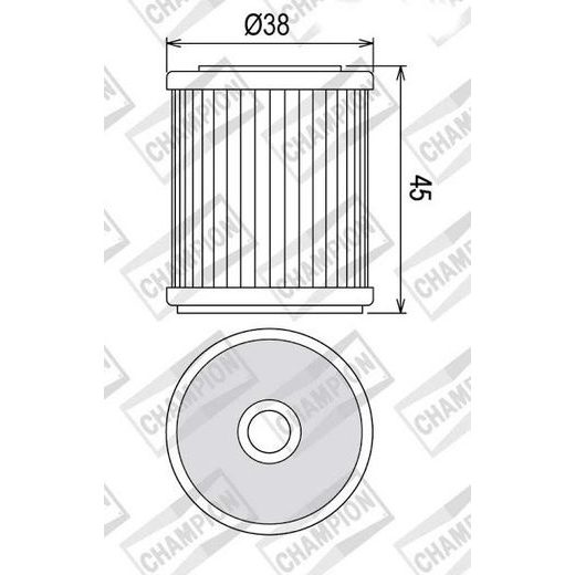 Oljni filter CHAMPION COF042 100609615