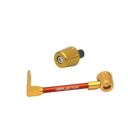 Lever guard in aluminium + right end ACCOSSATO DE005 with orange hose and joint levi