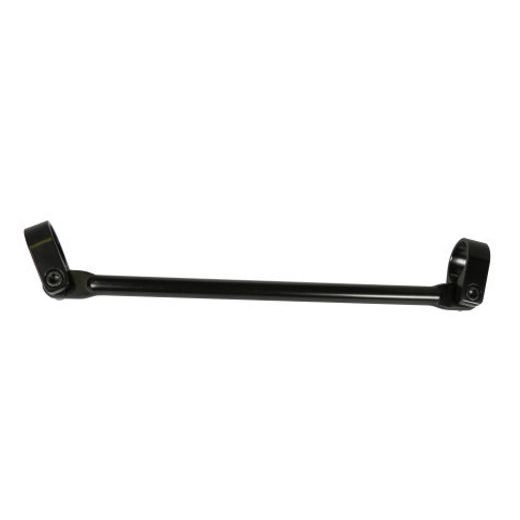 Bar and two-screw clamp kit for handlebar ACCOSSATO B8N variable diameter 28/28,5 mm, lenght 255mm črna