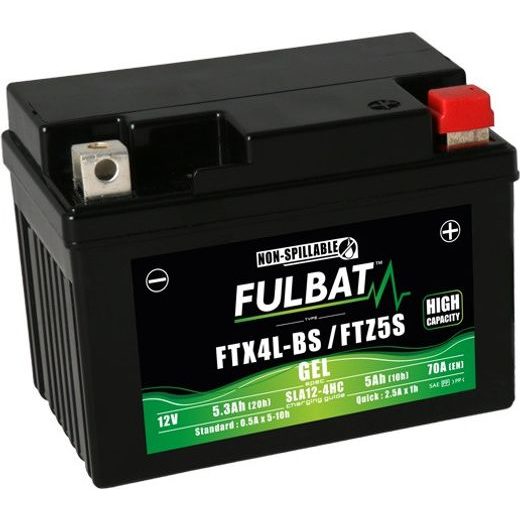 Gelski akumulator FULBAT FTX4L-BS / FTZ5S SLA (YTX4L-BS / YTZ5S SLA)