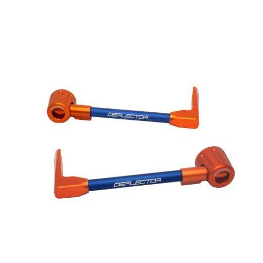 Lever guard ACCOSSATO DE003 with blue hose and joint right + left, aluminium