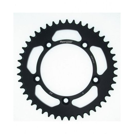 Aluminijasti zadnji verižnik (zobnik) SUPERSPROX RAL-4:45-BLK črna 45T, 420