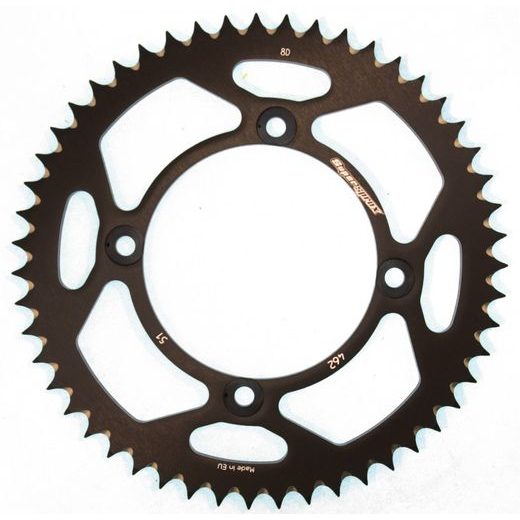 Aluminijasti zadnji verižnik (zobnik) SUPERSPROX RAL-462:51-BLK črna