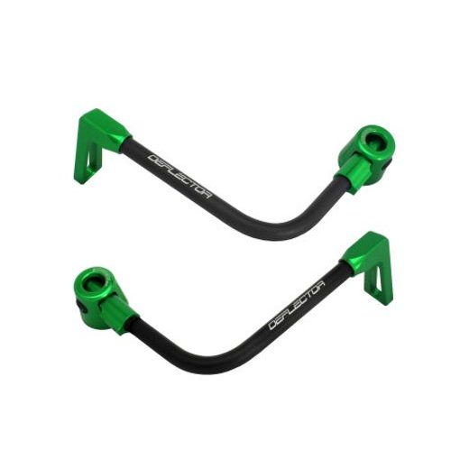 Lever guard ACCOSSATO DE003 with black hose and joint right + left, aluminium