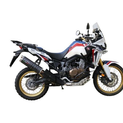 Slip-on exhaust GPR DUAL POPPY E4.H.226.1.DUAL.PO Carbon look