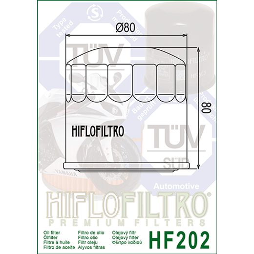 Oljni filter HIFLOFILTRO HF202