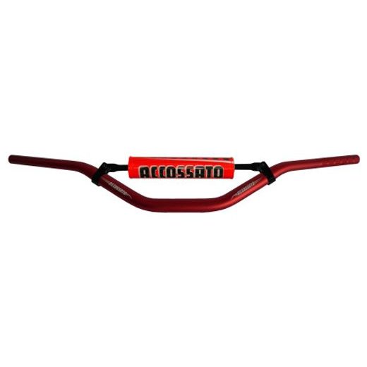 Krmilo - balanca ACCOSSATO aluminium, 28.5 mm rdeč