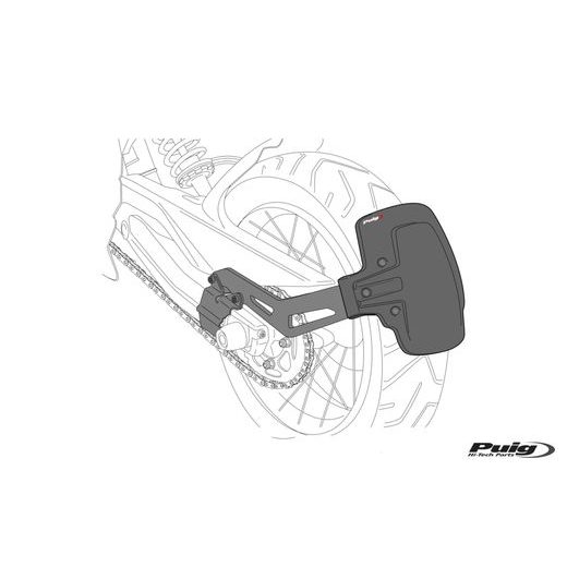 Single swing arm fender PUIG 3691J matt black