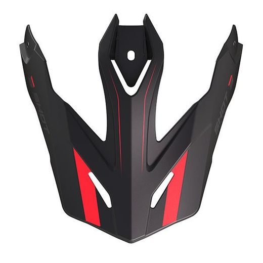 Helmet peak SHOT TREK RALLY A08-21E3-B03 black / red matt
