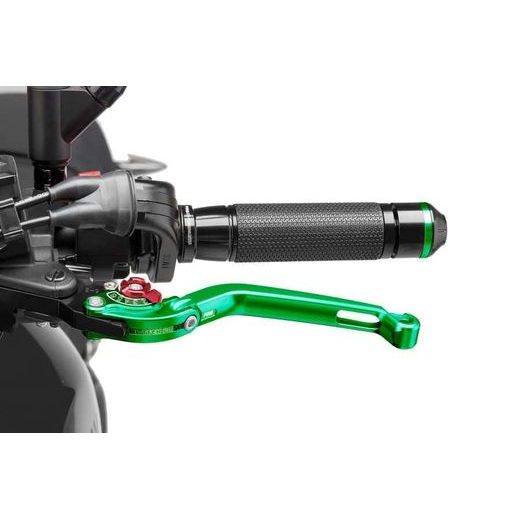 Clutch lever without adapter PUIG 260VR poklopna (foldable) green/red