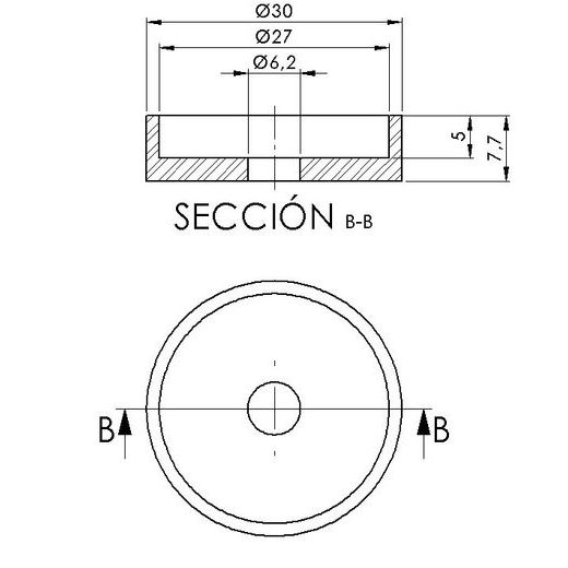 Mirror adaptor PUIG 3159N črna bar end