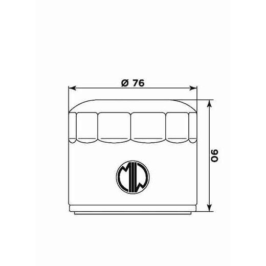 Oljni filter MIW MG20002 (alt. HF552)