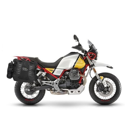 Set of SHAD TERRA TR40 adventure saddlebags, including mounting kit SHAD MOTO GUZZI V85TT