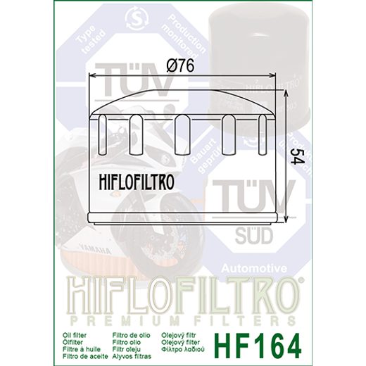 Oljni filter HIFLOFILTRO HF164