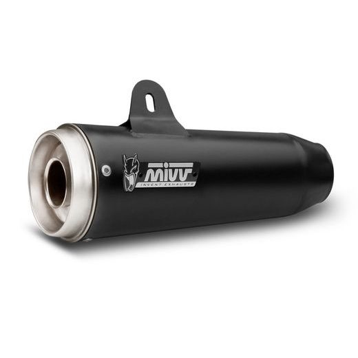 2 Silencer MIVV GHIBLI M.011.SGB Black painted stainless steel