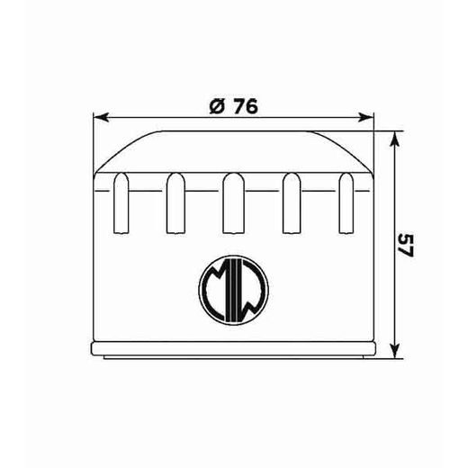 Oljni filter MIW B9003 (alt. HF165)