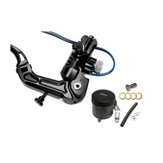 Homologated radial brake master cylinder ACCOSSATO RB090 with folding lever and oil reservoir kit included PRS 19x17-18-19 ABE 61454