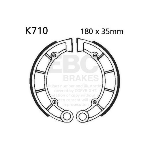 Brake shoe set EBC K710