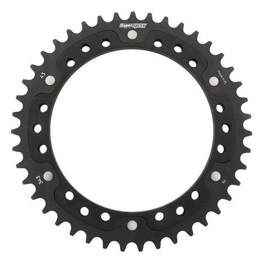 Zadnji verižnik (zobnik) SUPERSPROX STEALTH RST-343:43-BLK črna