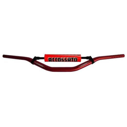 Krmilo - balanca ACCOSSATO aluminium, 28.5 mm rdeč