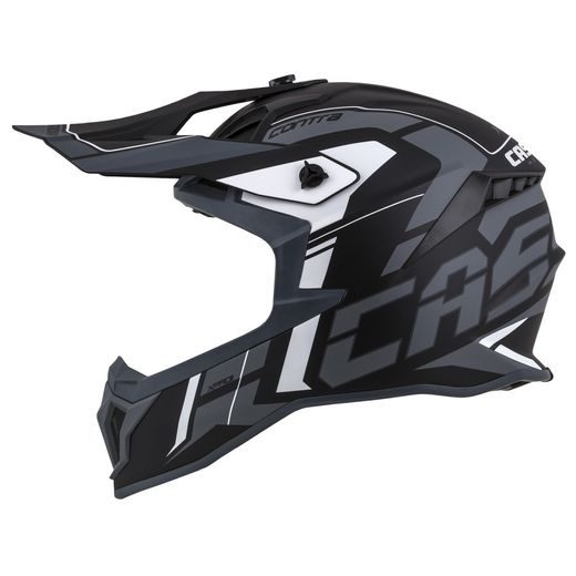 Motocross Helmet CASSIDA Cross Pro II Contra matt grey/ black/ white XS
