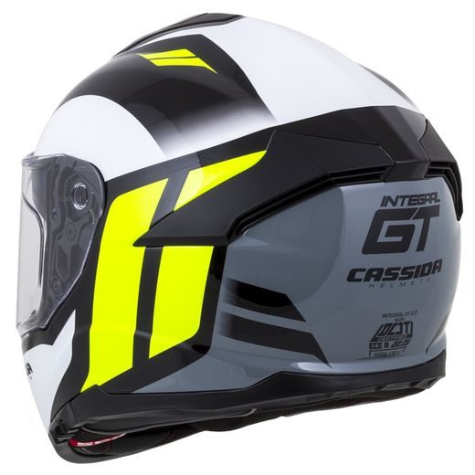 Integralna čelada CASSIDA Integral GT 2.0 Ikon white/ fluo yellow/ grey/ black 2XL