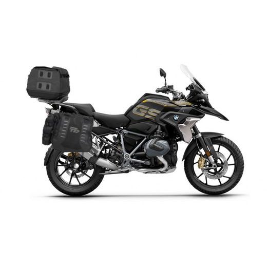Set of SHAD TERRA TR40 adventure saddlebags and SHAD TERRA rear bag TR50, including mounting kit SHAD BMW R1200/R1250GS ADVENTURE