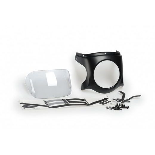 Windshield PUIG SEMI-FAIRING 9554W matt black prozorna