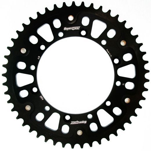 Rear sprocket SUPERSPROX STEALTH RST-460:49-BLK črna 49T, 520