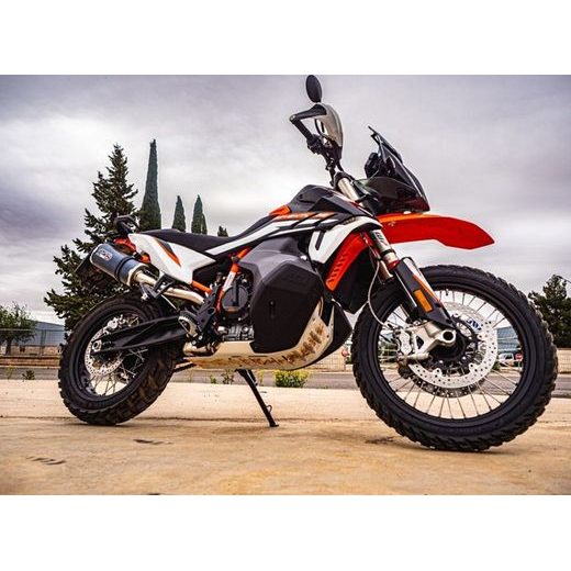 Slip-on exhaust GPR DUAL POPPY KT.105.2.DUAL.PO Carbon look