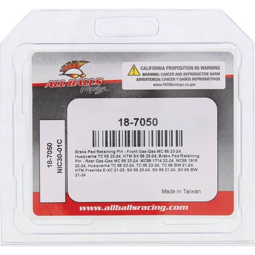 Brake pad retaining pin kit All Balls Racing 18-7050