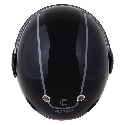 Integralna čelada CASSIDA Fibre Jawa Sport black/ silver/ red M