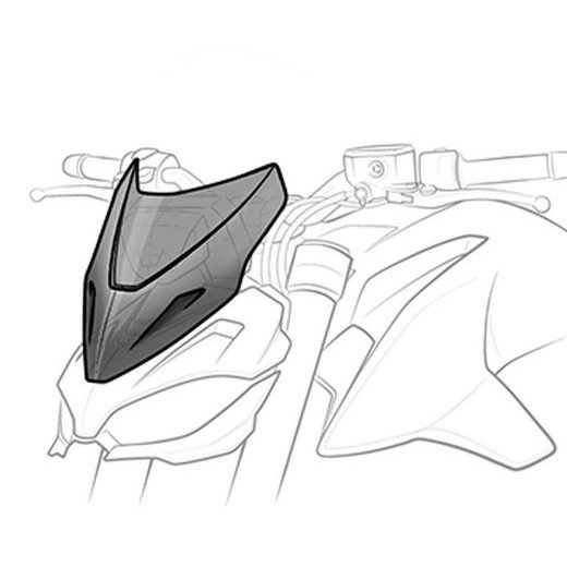 Windshield PUIG NEW GEN. SPORT 5573N črna