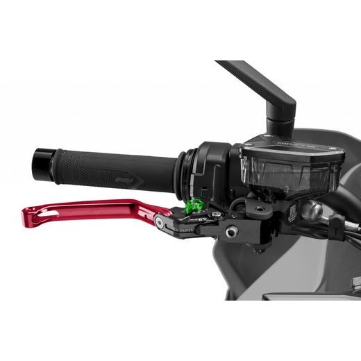 Brake lever without adapter PUIG 4.0 4110RV poklopna (foldable) red/green
