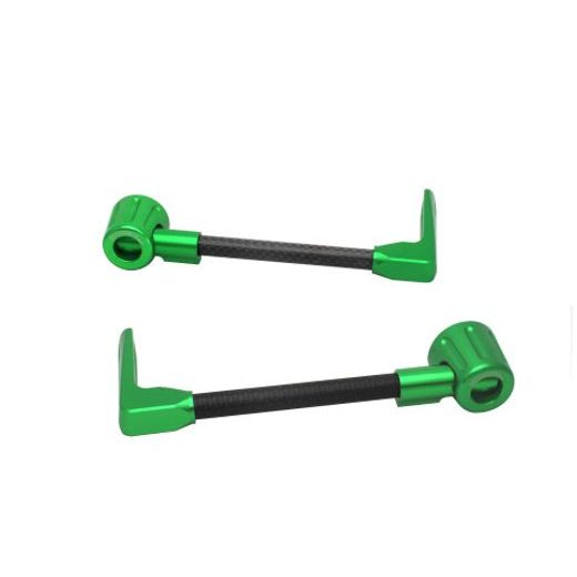 Lever guard ACCOSSATO DE008 with black hose and joint right + left, carbon