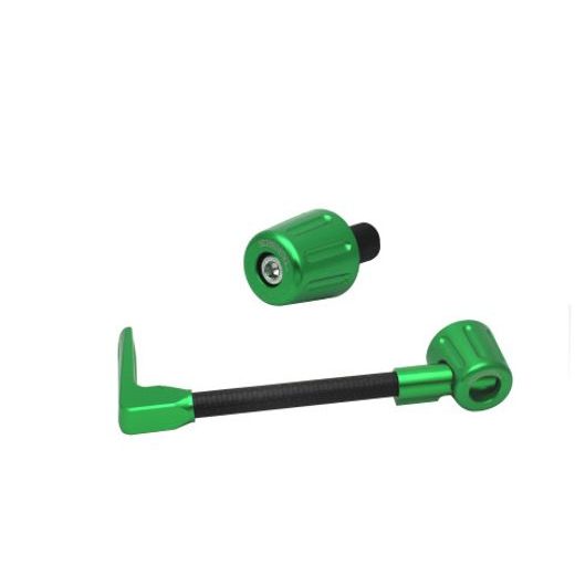 Lever guard in carbon + right end ACCOSSATO DE010 with black hose and joint levi