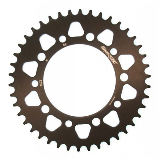 Aluminijasti zadnji verižnik (zobnik) SUPERSPROX RAL-1303:42-BLK črna 42T, 520