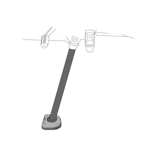 Kickstand extension PUIG 20553N črna