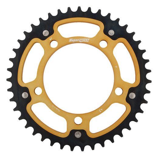Zadnji verižnik (zobnik) SUPERSPROX STEALTH RST-7:43-GLD zlata 43T, 525