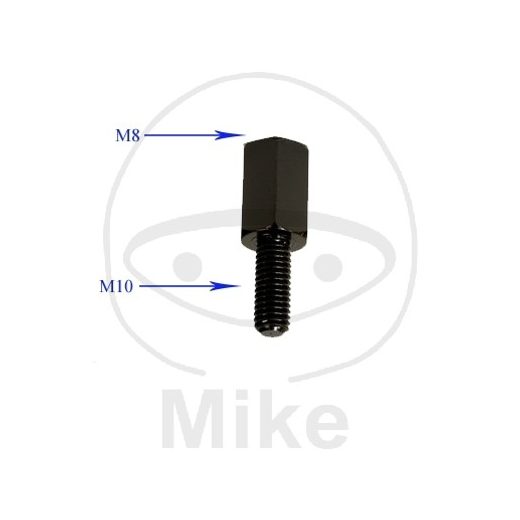 Adapter mirror JMT črna M10RH to M8RH
