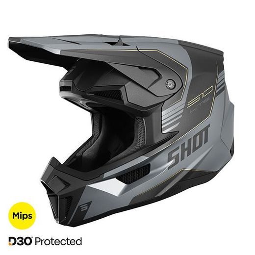 Helmet SHOT LITE S10 A05-21OA-C01-10 black / grey matt L