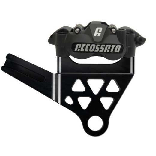 Radial Brake Caliper kit rear + brake flange ACCOSSATO KITA32 for Harley Davidson Softail