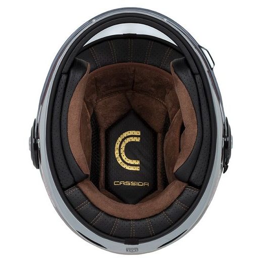 Integralna čelada CASSIDA Fibre Jawa Sport black/ silver/ red XL