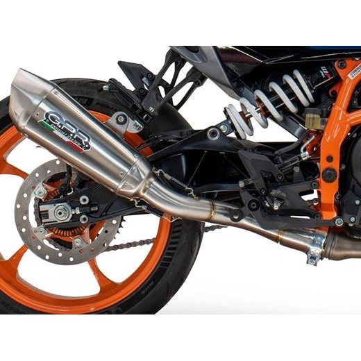 Slip-on exhaust GPR GP-REVO HU.59.3.GPRTIT Brushed Titanium