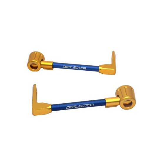Lever guard ACCOSSATO DE003 with blue hose and joint right + left, aluminium