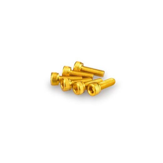 Screws PUIG ANODIZED 0146G yellow M5 x 15mm (6pcs)